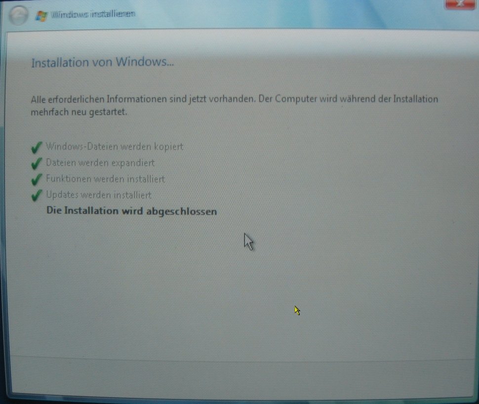 Vista Installation