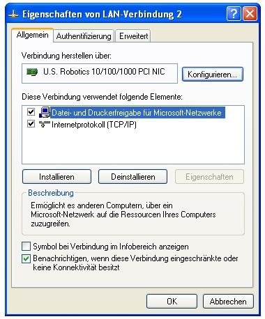 Protokolle installieren