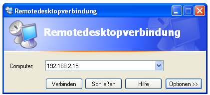 Remote Desktop Verbindung